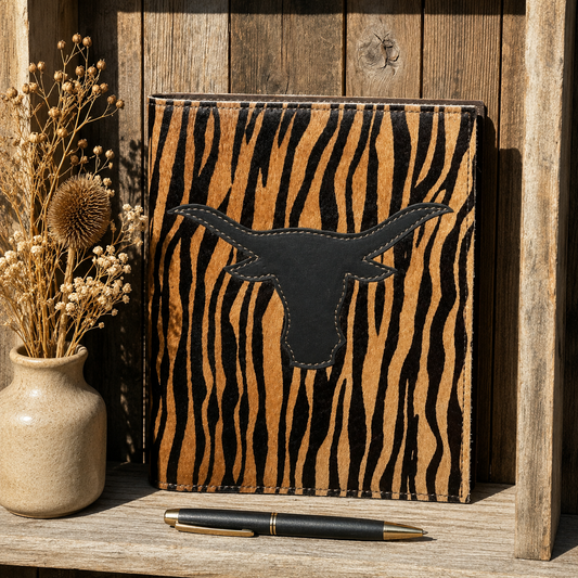 Cowhide with Steer Applique Journal/Notebook