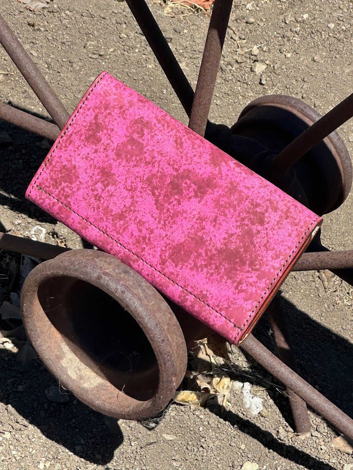 Ladies Pink Long Wallet