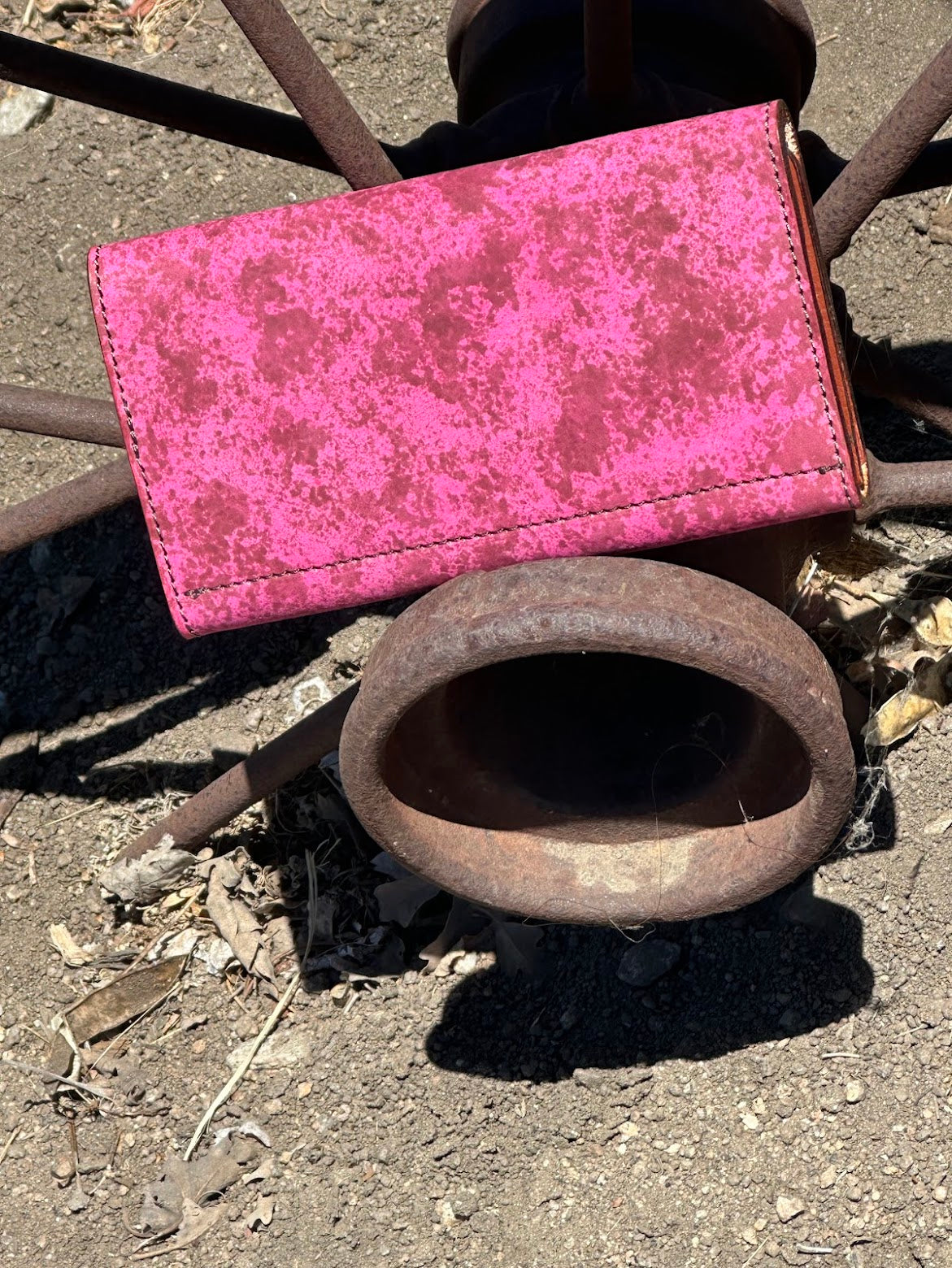 Ladies Pink Long Wallet