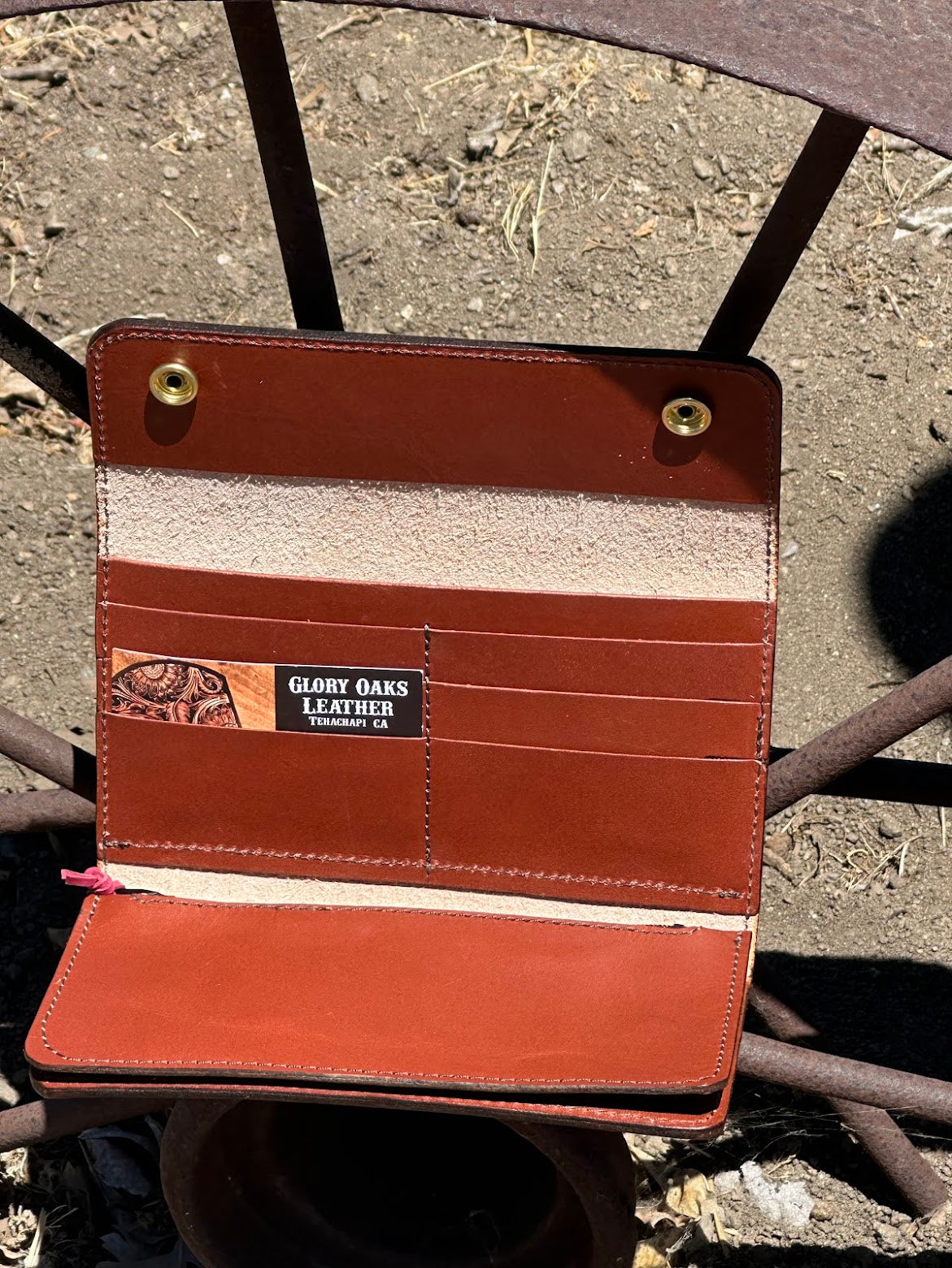 Ladies Pink Long Wallet