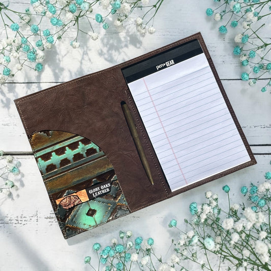 Chocolate Mint Navajo Mini Padfolio