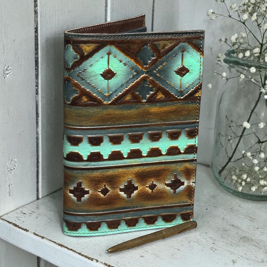 Chocolate Mint Navajo Mini Padfolio