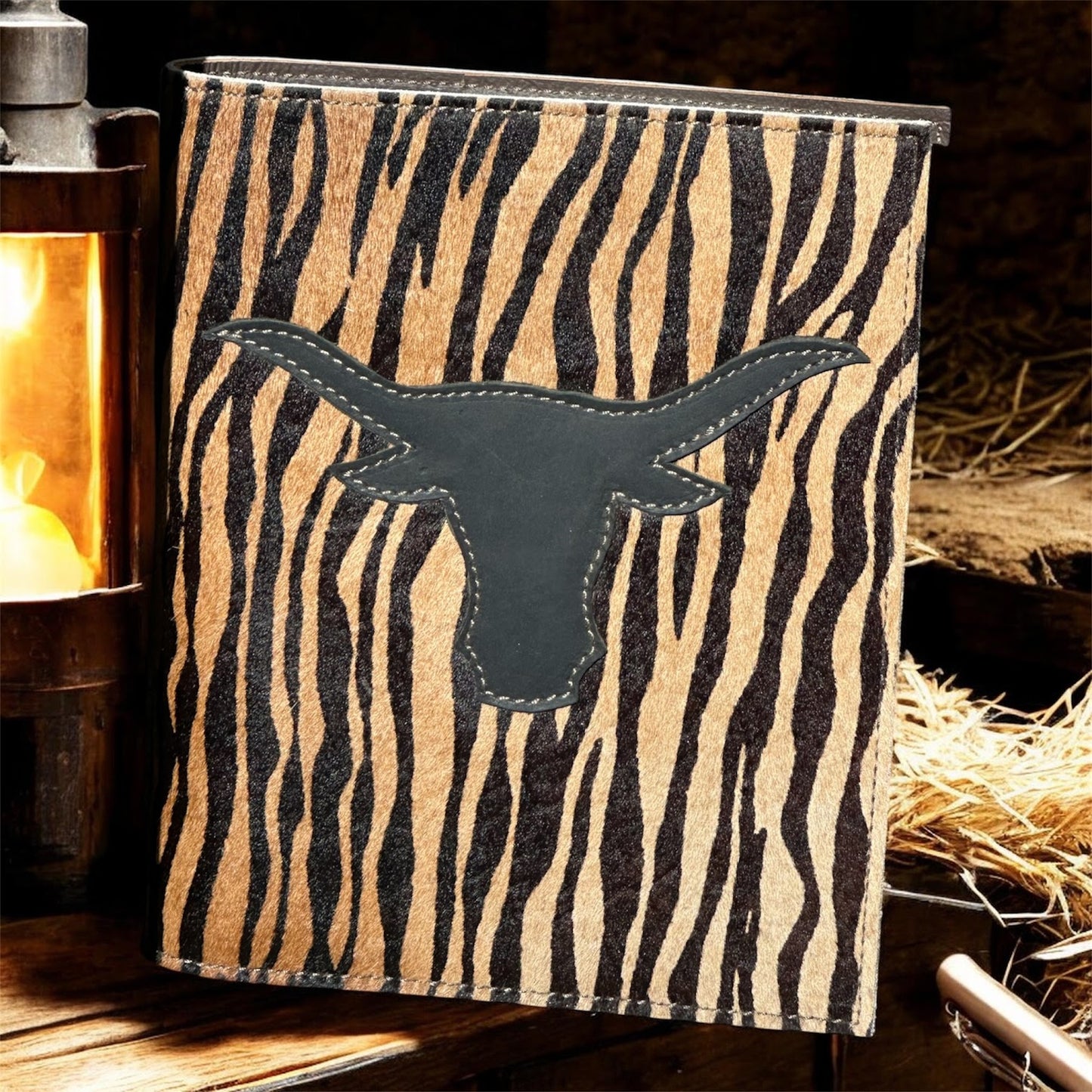 Cowhide with Steer Applique Journal/Notebook